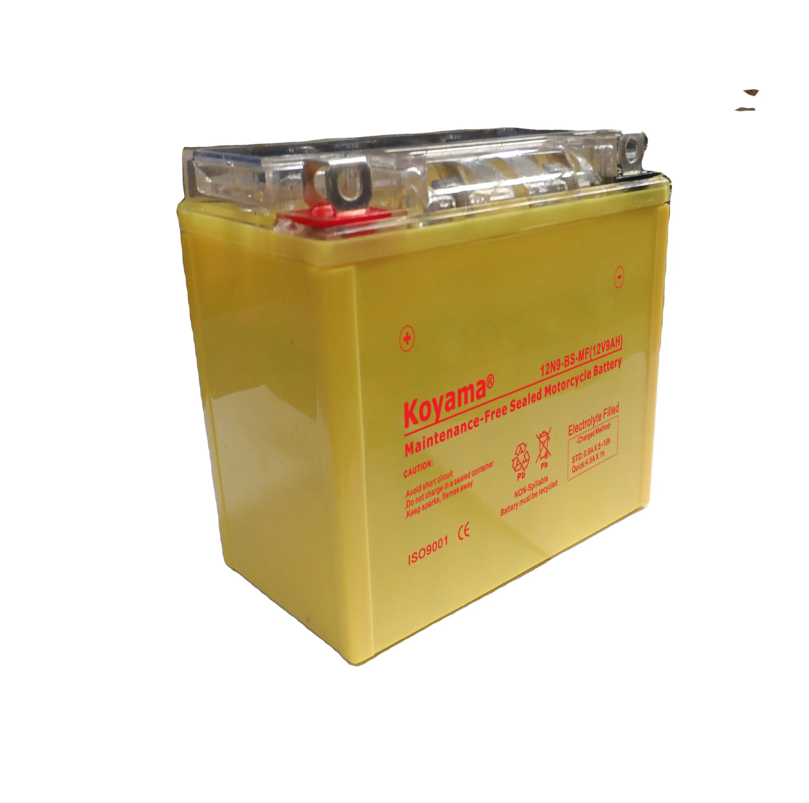 12V9ah Popular Model High Performance-Maintenance Free-AGM Motorcycle Battery