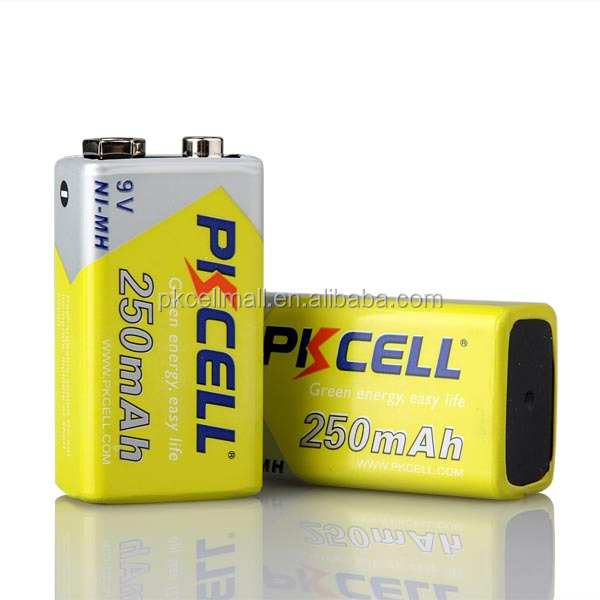 Wholesale Rechargeable 1.2V 9V AAA AA 9V C D NiMH Cell 9 Volt 250mAh Nickel Metal Hydride Ni-MH Battery