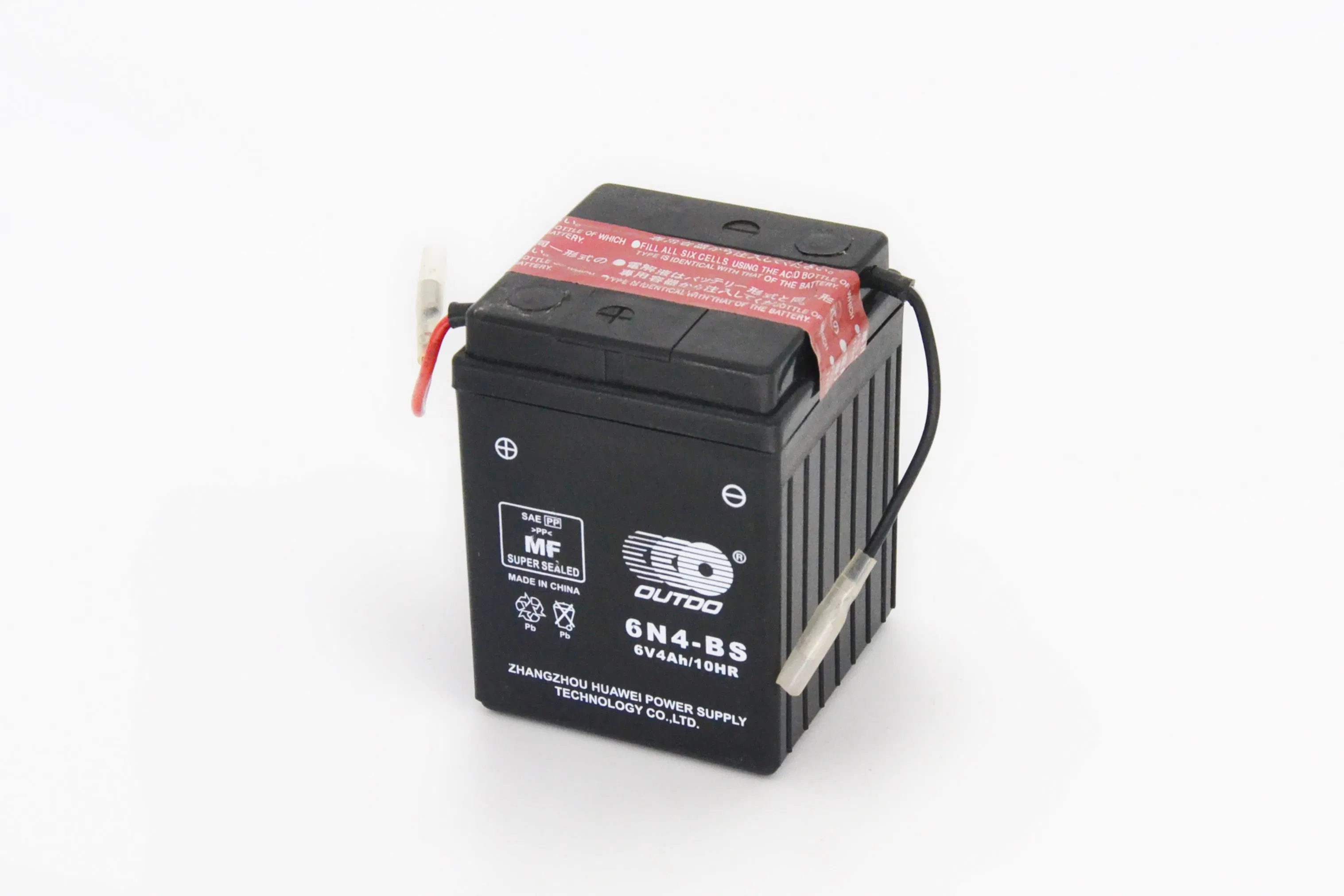 6V4ah Outdo Dry Charged Mf Maintenance Free Lead Acid Motorcycle Battery