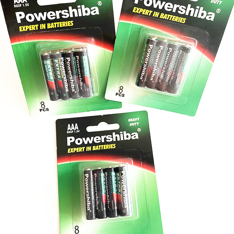 Best Selling Non Rechargeable 1.5V R03 Um-4 AAA Carbon Zinc Dry Battery