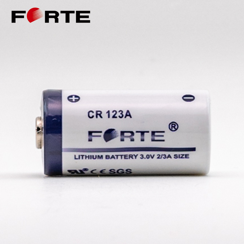 3.0V Non-Rechargeable Primary Lithium Battery Disposable Cylindrical Battery Cr123A for Security