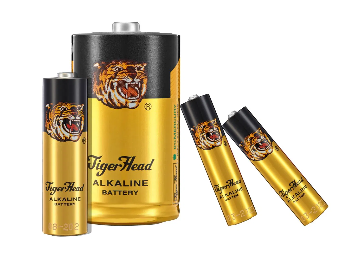 Tiger Head Lr6 Dry Cell Torch Pilas Flashlight AA Alkaline Battery