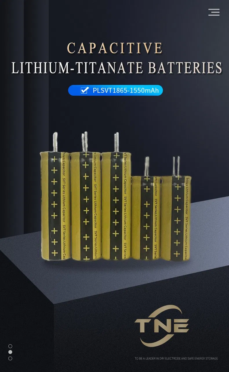 Low Temperature Start-Stop Power Supply Special Recyclable Rechargeable Lto Battery 2.4V 1550mAh