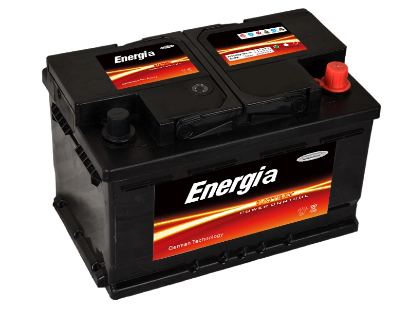 DIN Standard Sealed Lead Acid Storage Rechargeable Car Battery 12V 72ah