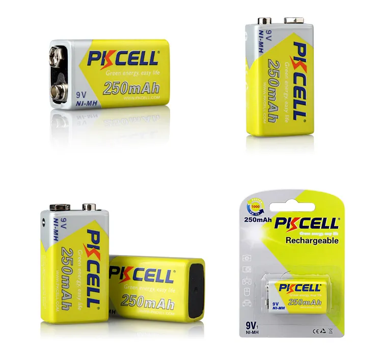 Rechargeable 9V 250mAh Ni-MH Battery