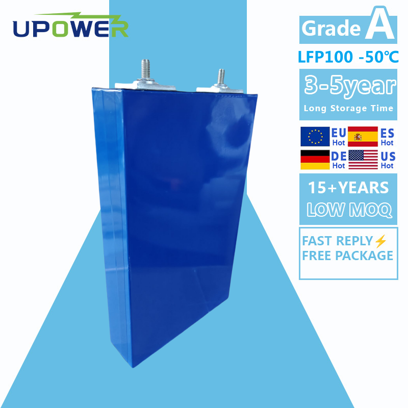 Uli 3.2V 100ah LFP100 -50℃ Low Temperature LiFePO4 Prismatic Battery Cell for Solar Storage Energy UPS System