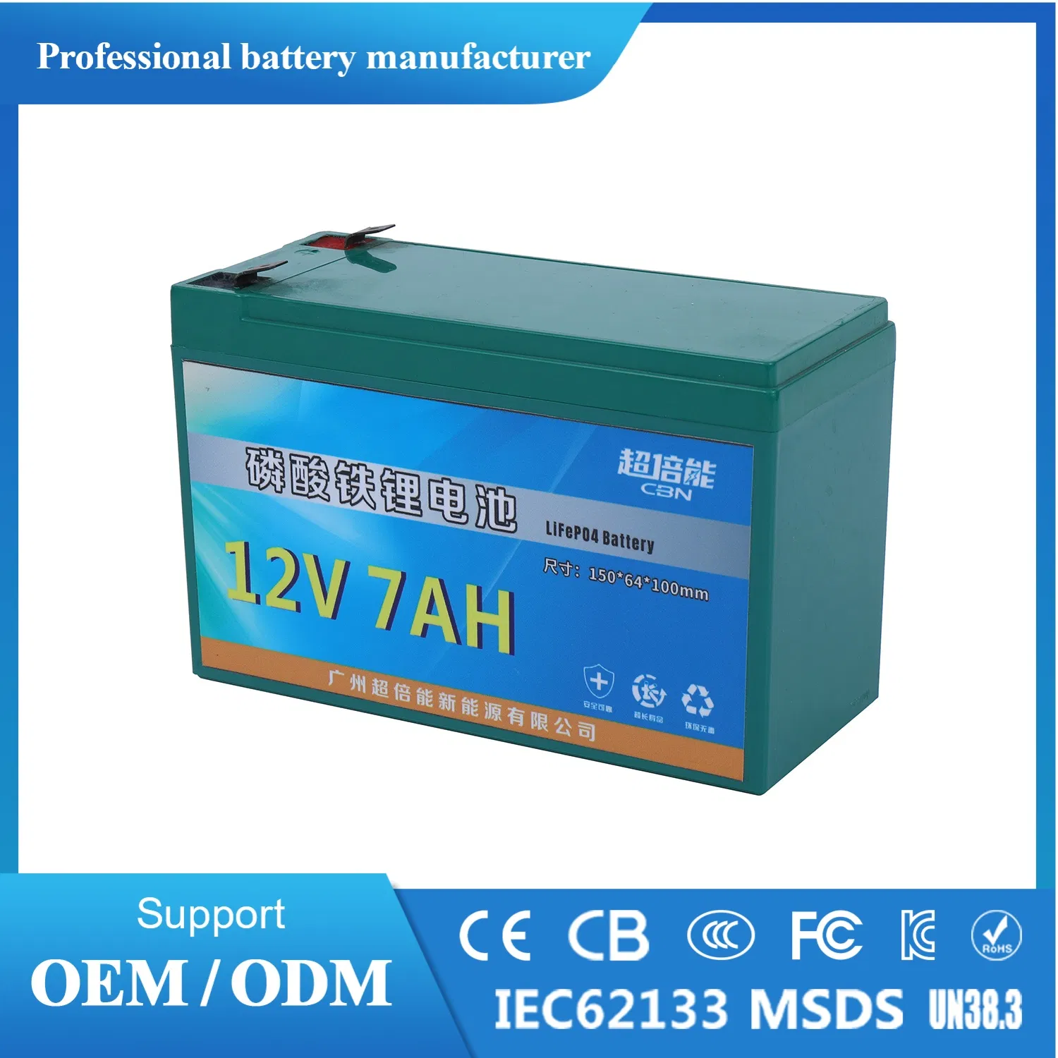 Factory Direct 12.8V 7-30ah Grade a LiFePO4 Battery Long Cycle Life for Solar Solar Lithium Battery Lead Acid Replacement