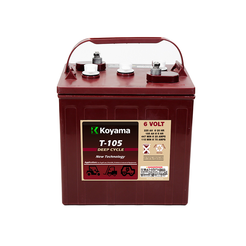 Flooded Deep Cycle Battery 8V 12V Trojan Battery for Golf Trolley