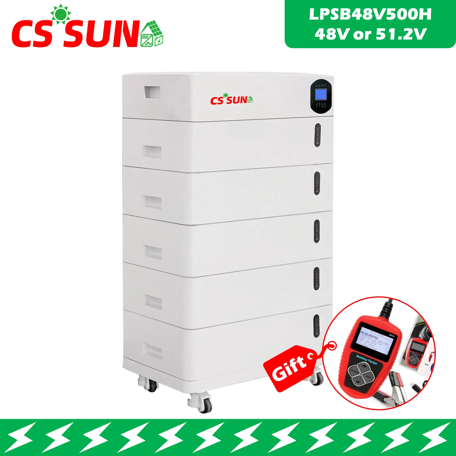 CSSUN LPSB48V500H &nbsp;LiFePO4 Stackable Brick 48V500H Lithium battery for Luc home use China factory, China manufacturer,Power Tools,UPS,industrial power energy