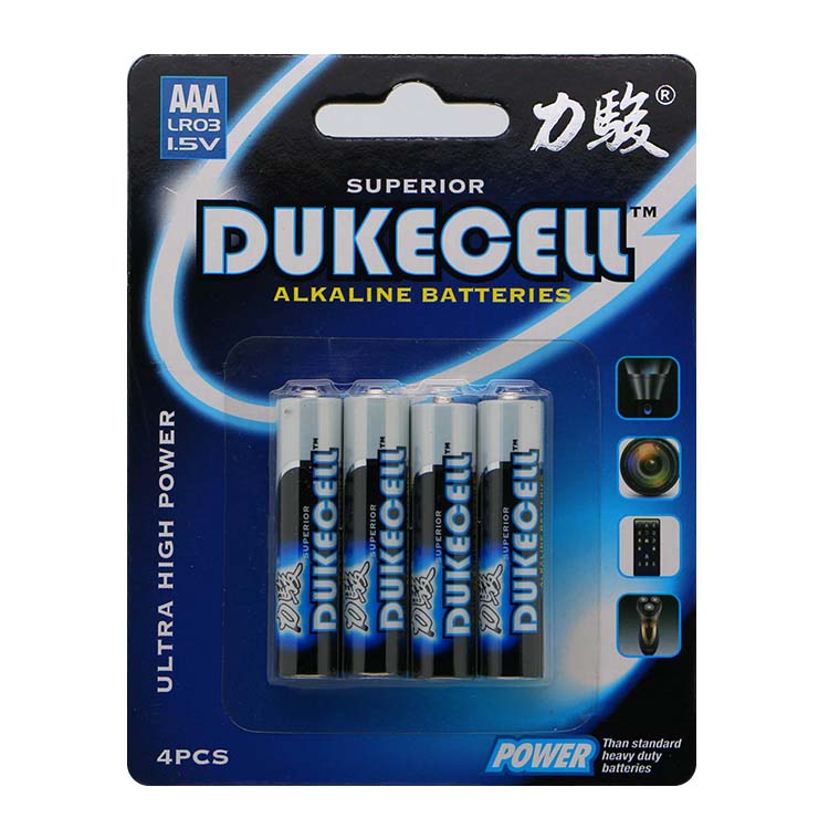 Dukecell Lr6 1.5V Dry Cell Power Flash Pilha AA Torch AAA Alkaline Battery for Toys