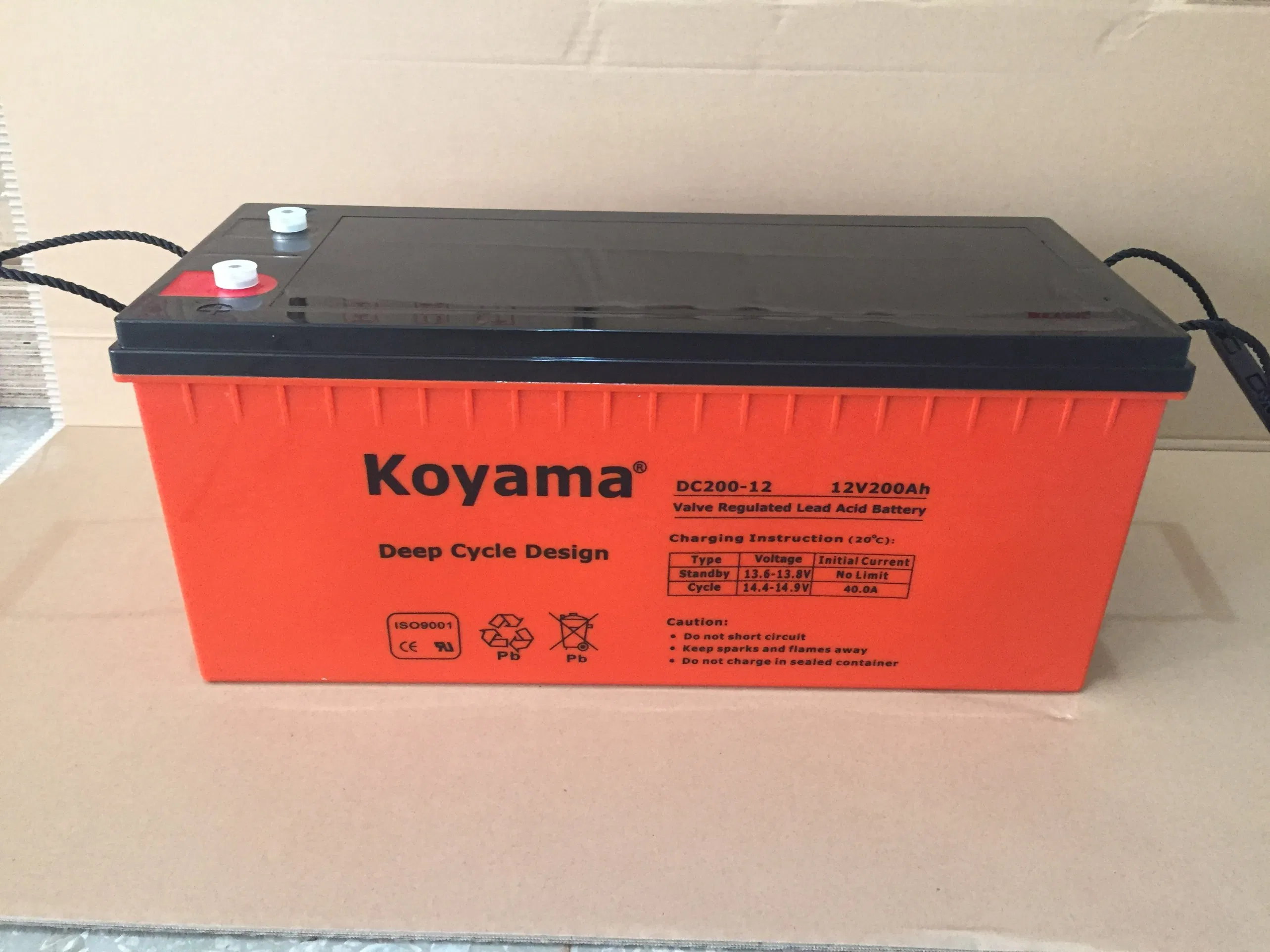 Koyama 12V 200ah Deep Cycle Battery for Solar/Wind Power off-Grid Solutions