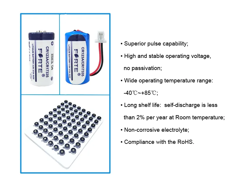 CR123A lithium battery security