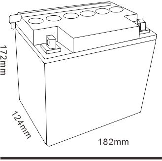 Y60-N30L-A Slim Motorcycle Battery For Engine Starting