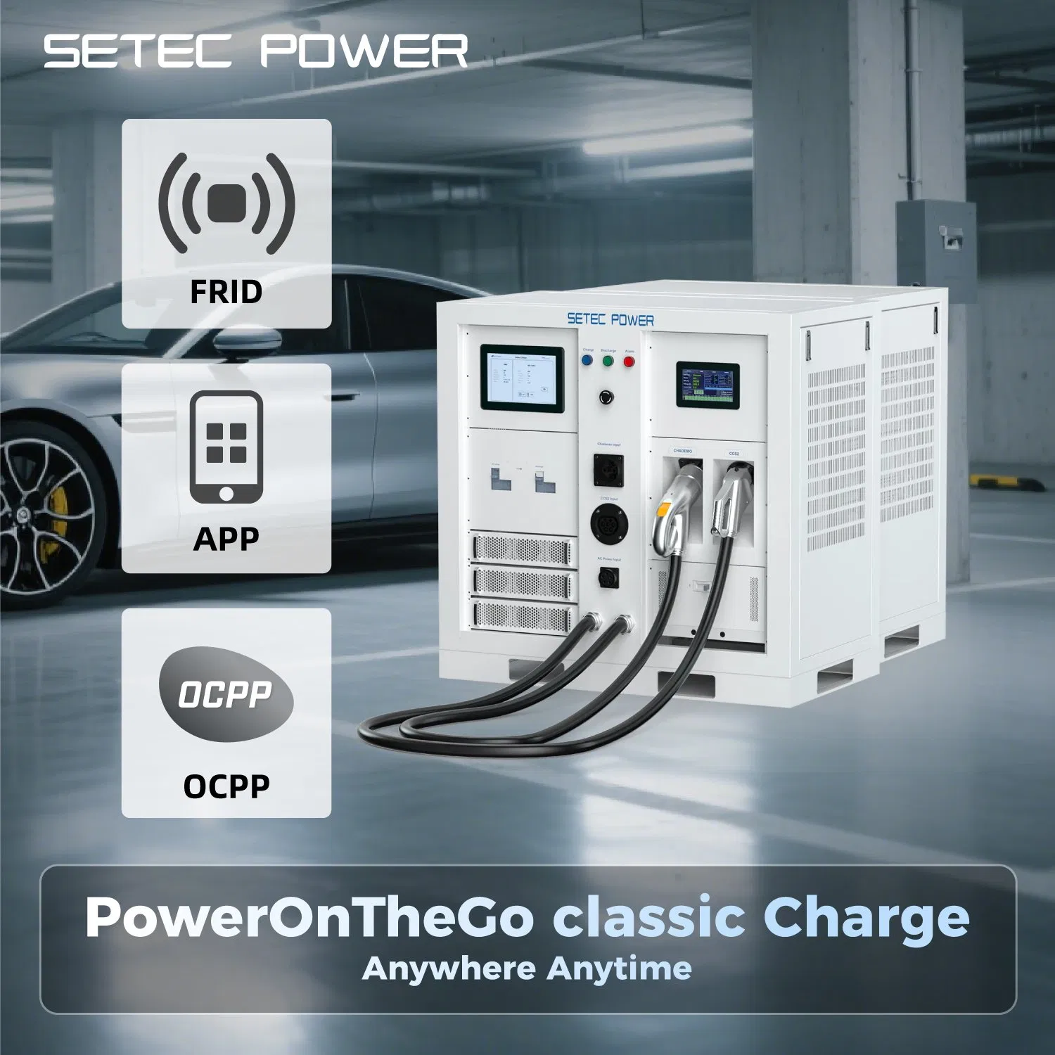 SETEC POWER High-Capacity 30kWh to 1MWh Emergency Battery Storage System for Backup Power and EV Charging