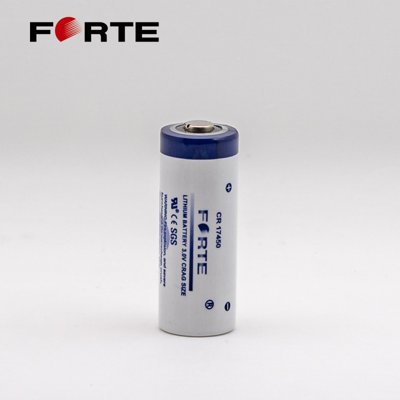 3.0V Non-Rechargeable Primary Lithium Battery Cr17450 Spriral Type Li-Mno2 Disposable Cylindrical Battery for Water Meter