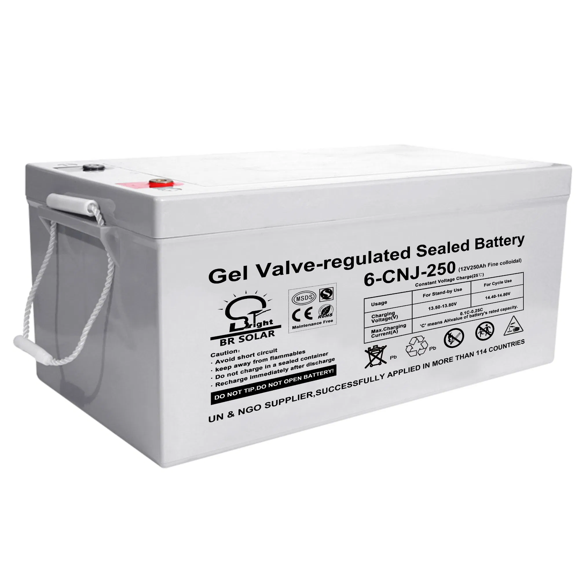 12V 50ah 100ah 150ah 200ah250ah Gel Storage Lithium Ion LiFePO4 Starter Home Portable Battery for Solar System Street Lights Power Storage