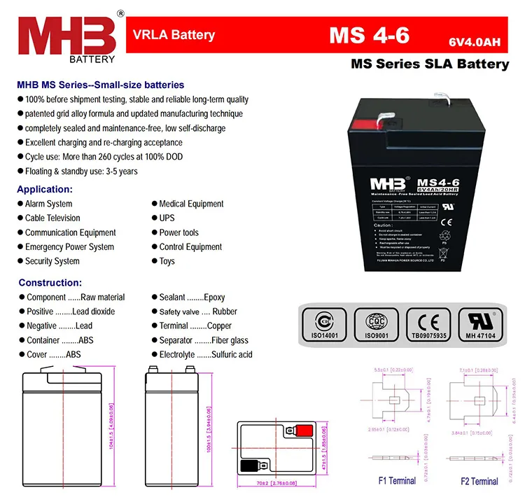 Battery Technical Specs