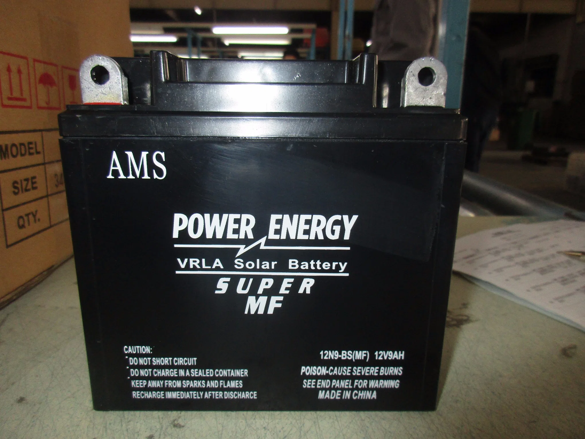 12n9l-BS 12V9ah Factory Actived Battery Sealed Battery Maintenance Free Battery Lead Acid Battery Ebike Battery Motorbike Battery Motorcycle Battery