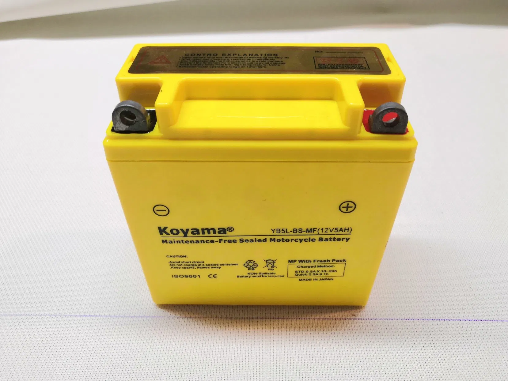 12n5-BS Yb5l-BS 12V 5ah Maintenance Free Mf Motorcycle Battery
