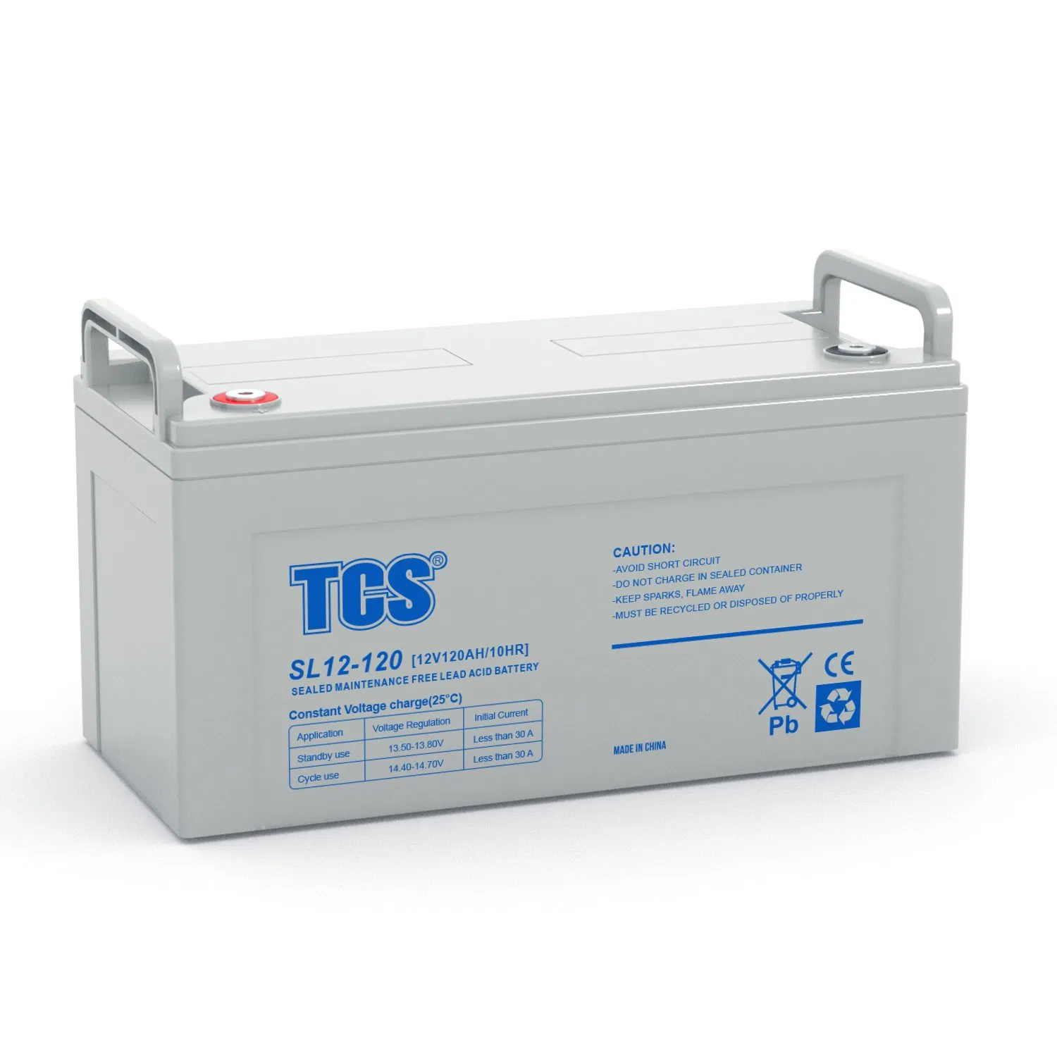 Tcs SL12-120 12 Volt 120ah SLA AGM UPS and Non Spillable Sealed Rechargeable Lead Acid Battery 12V