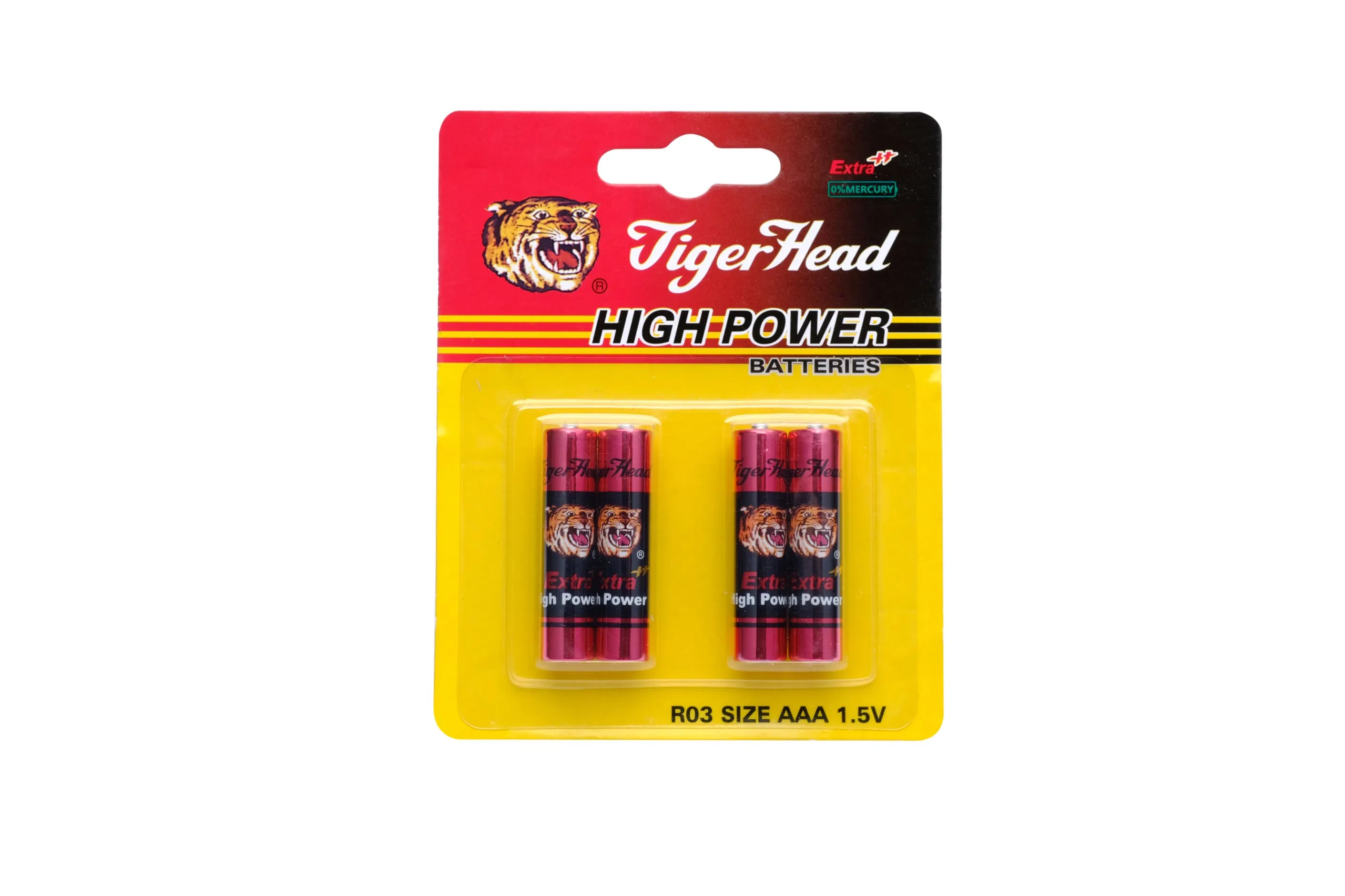 Zinc Carbon AAA Non-Rechargeable and Mercury Cadmium Free Dry Battery/Wholesale1.5V Battery