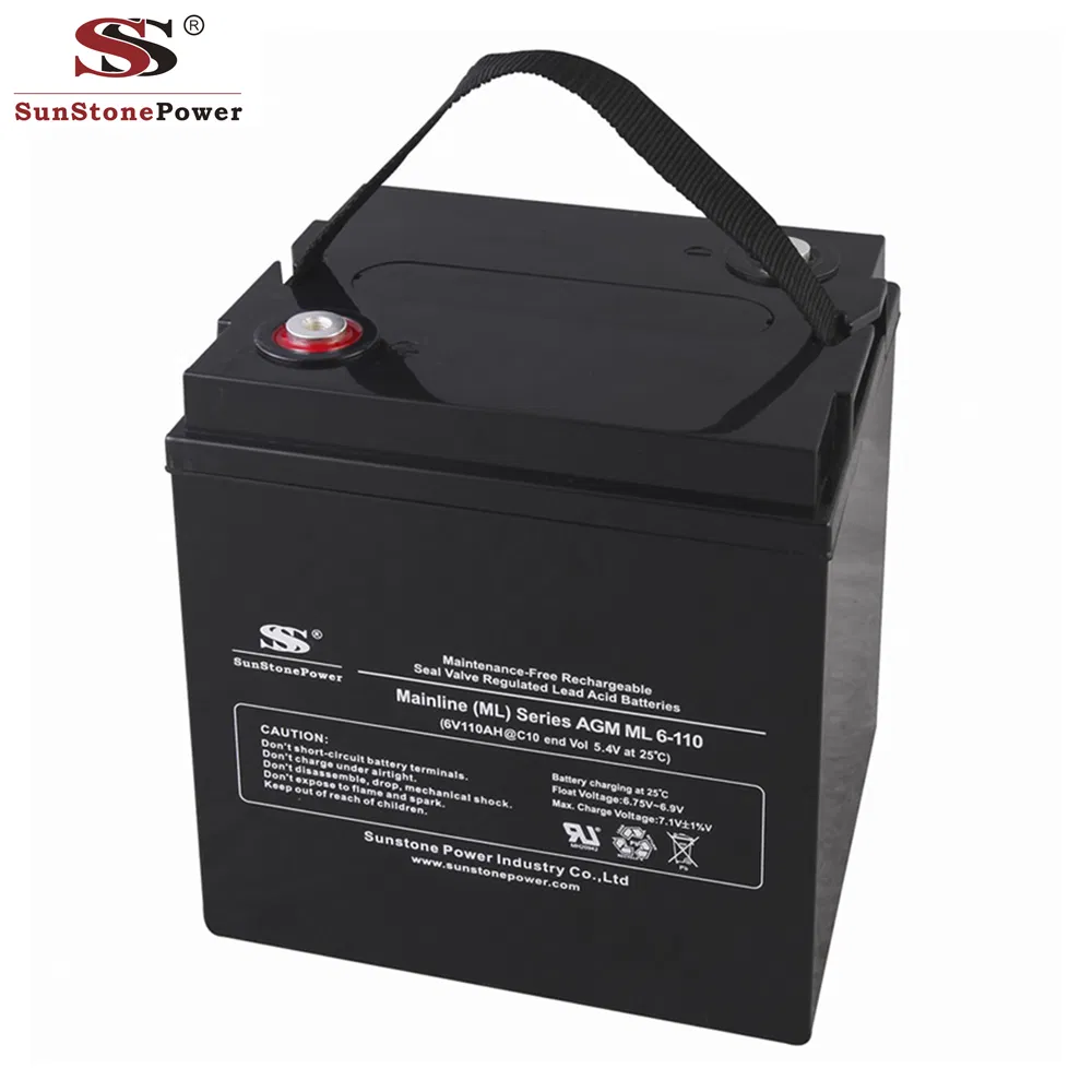 China Manufacturer High Quality 6V 100ah Deep Cycle Gel Mf Battery