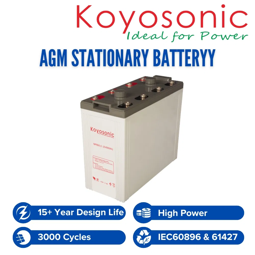2V 800ah Solar Battery Gel Deep Cycle Battery with 3000 Cycles