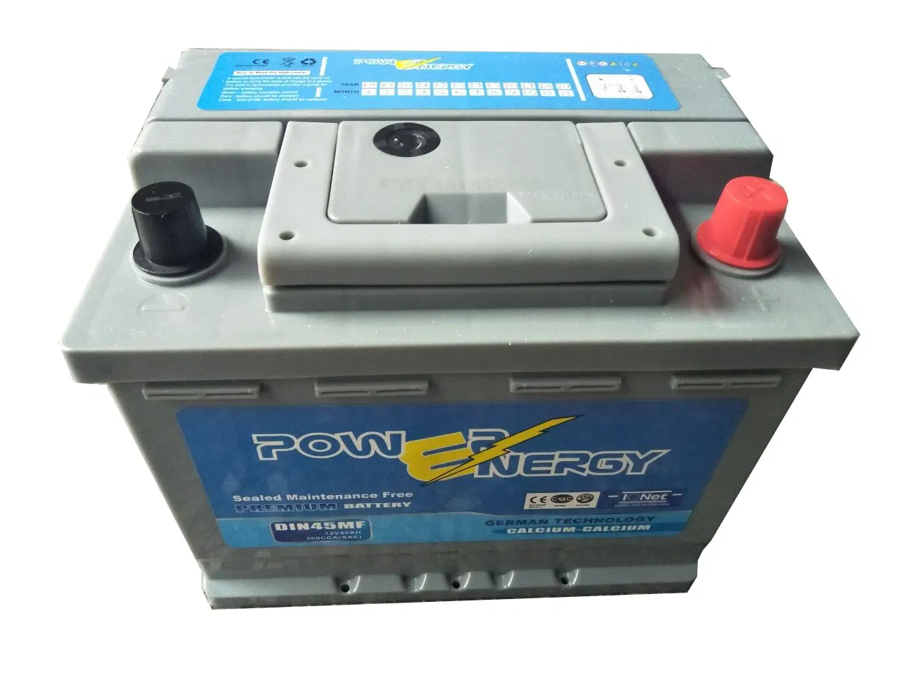 DIN45mf 12V45ah Maintenance Free Lead Acid Storage Battery Car Battery