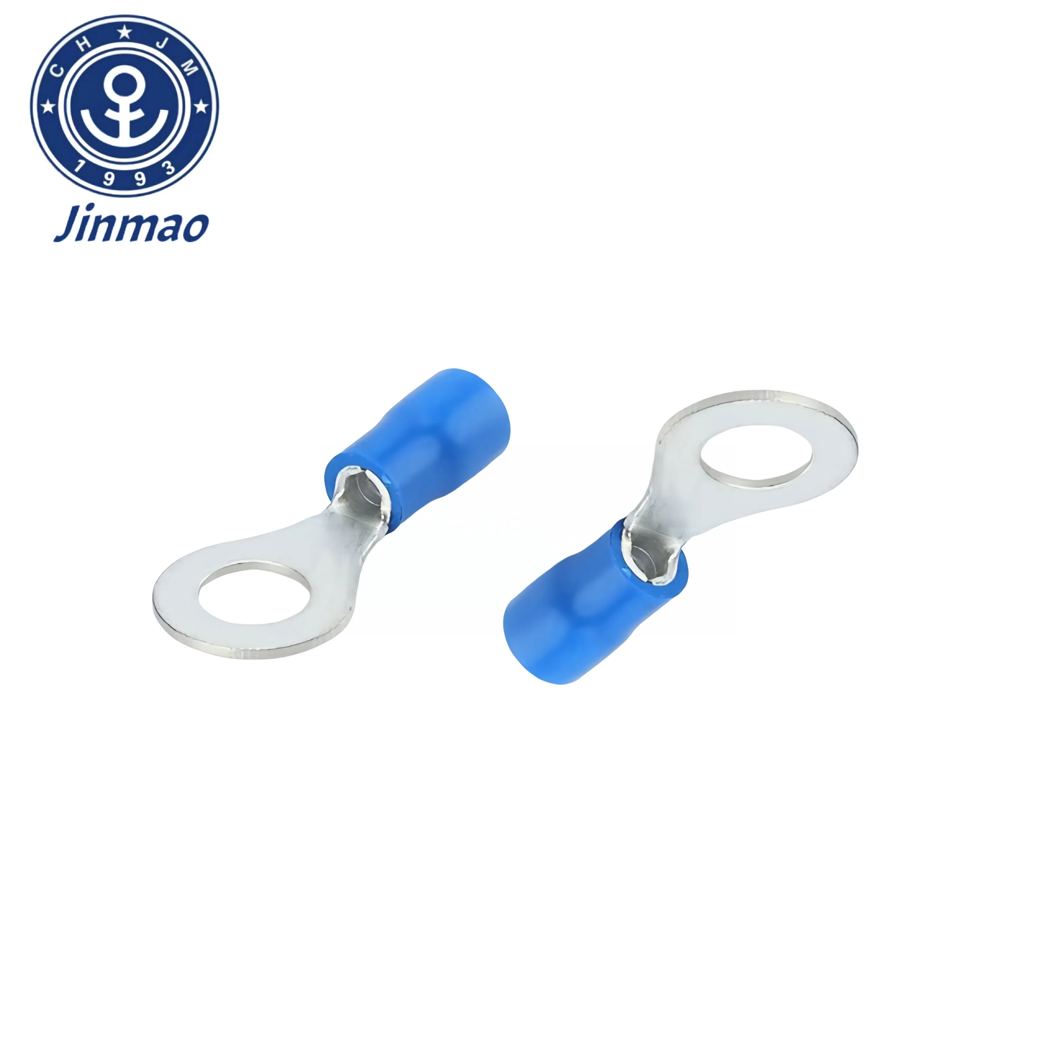 Cold Pressed RV Insulation Ring Terminal Lug Tin Plated Copper Cable Termination Ring Shovel Connector Cable Lug, Terminal