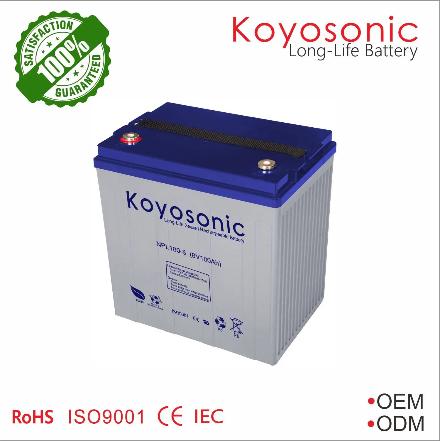 12V 26ah High Power Long Life AGM Battery Deep Cycle Battery