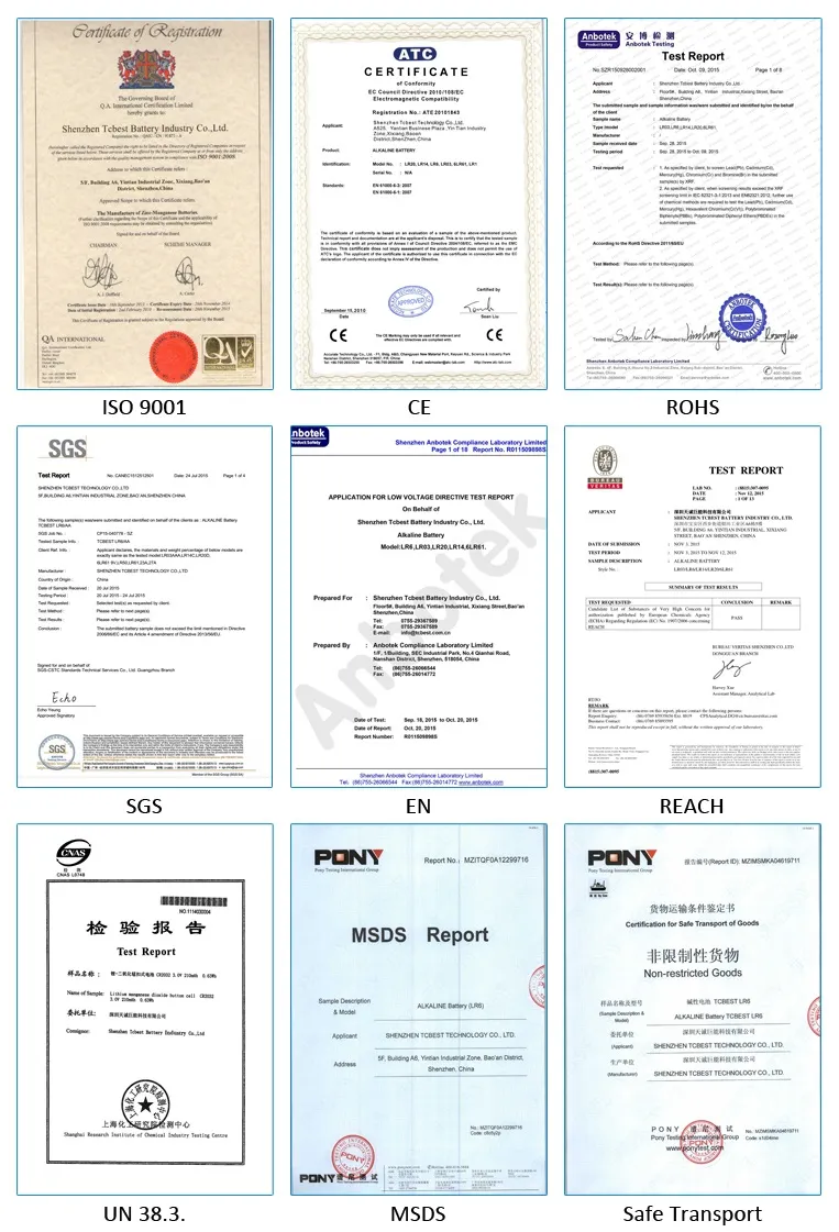 Certifications