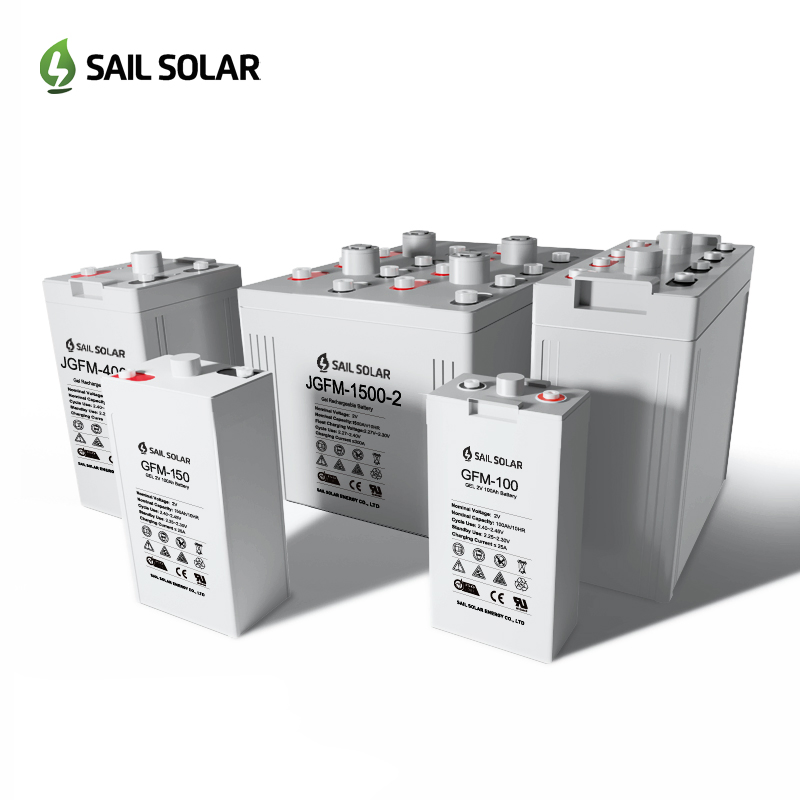Customizable Deep Cycle Gel Battery 2V1500ah 2000ah 2500ah Emergency Backup Battery