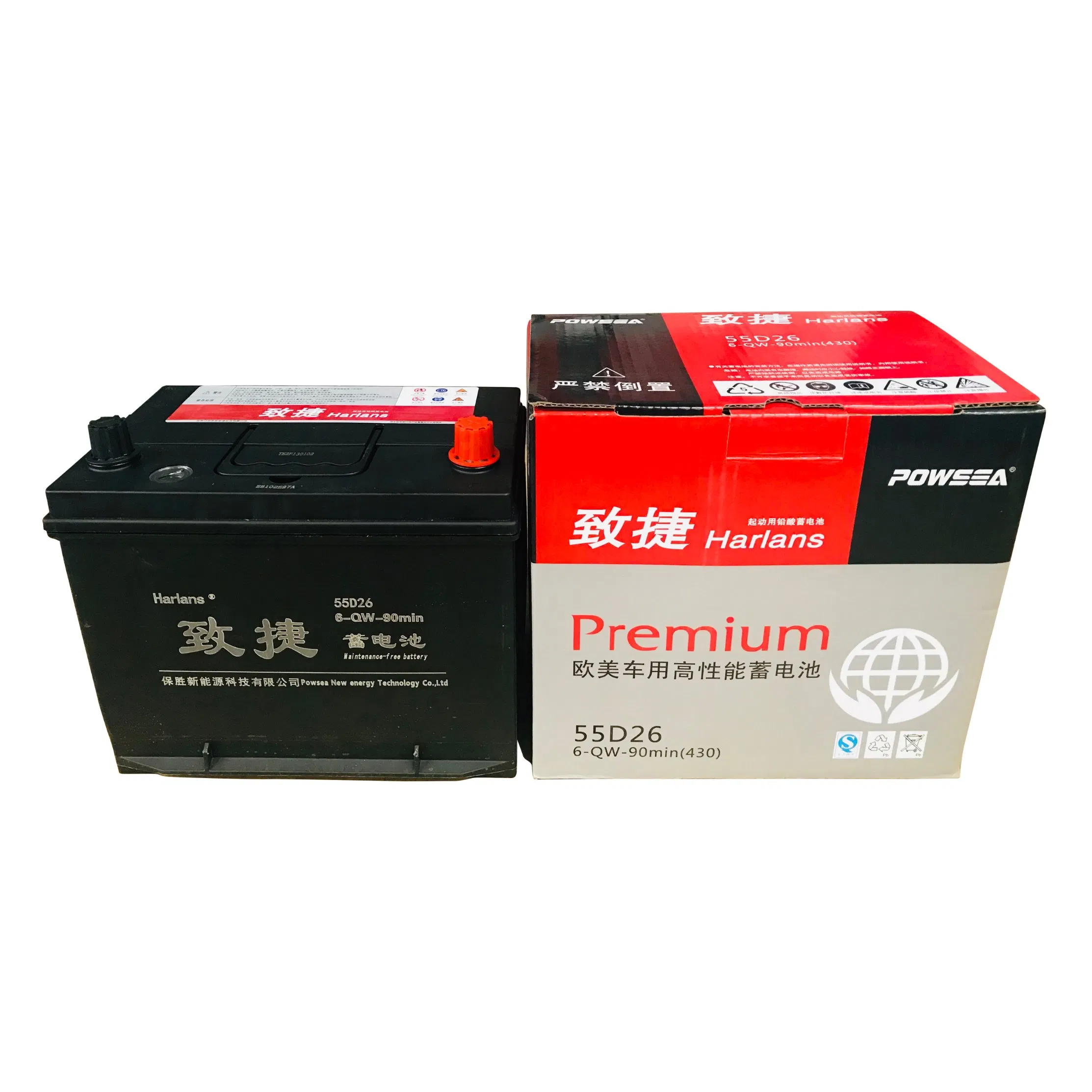 75D26 12V 60ah N60L Cheap Lead Acid Battery Car Auto Factory Wholesale Mf Start AGM Efb Battery