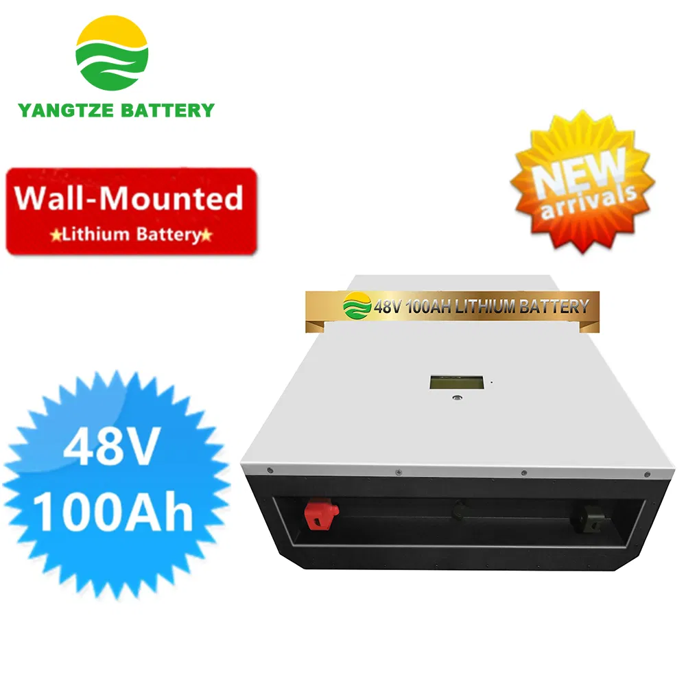 Wall-Mounted 8000 Cycles Life 5kwh 48V 100ah Energy Storage LiFePO4 Lithium Battery Pack with Smart BMS RS485 for Solar System UPS Telecom