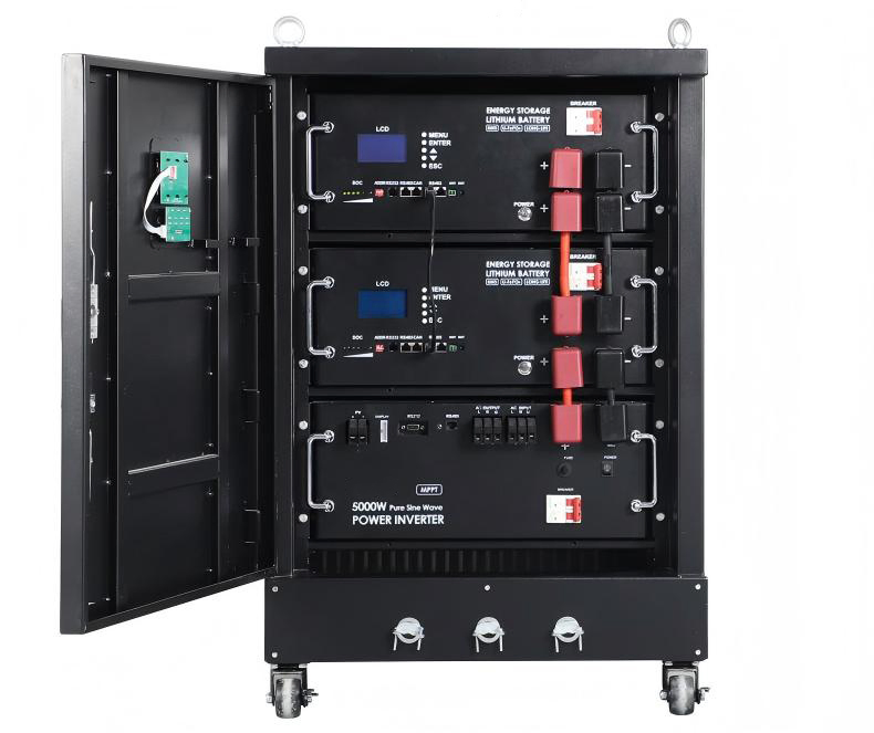 Rack Energy Storage Cabinet Backup LiFePO Lithium Battery for Home
