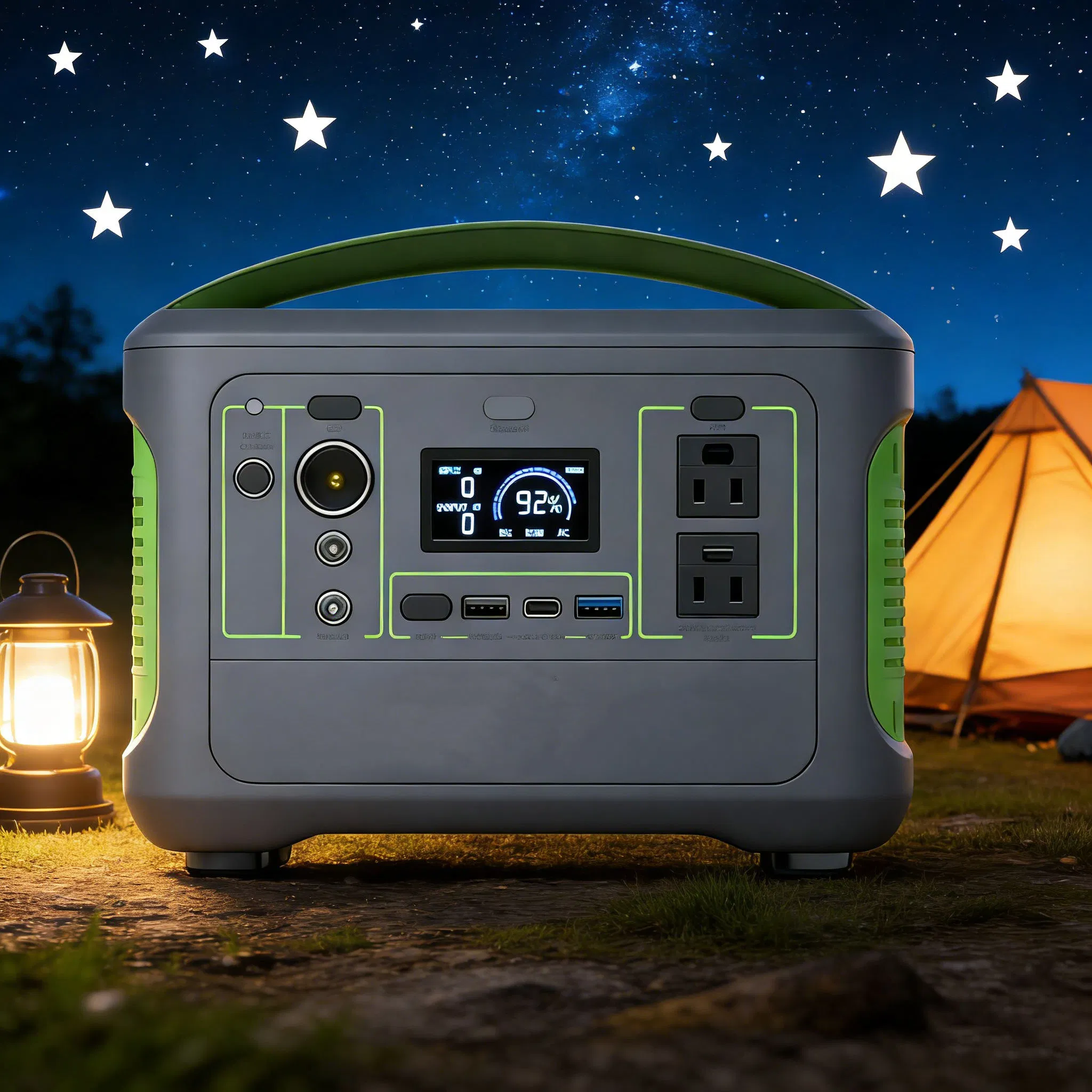 Customized 200W Pure Sine Wave MPPT LiFePO4 Small Silent Outdoor Portable Standby Solar Generator Jump Cigar Lighter Home Energy Storage Battery Solar Battery