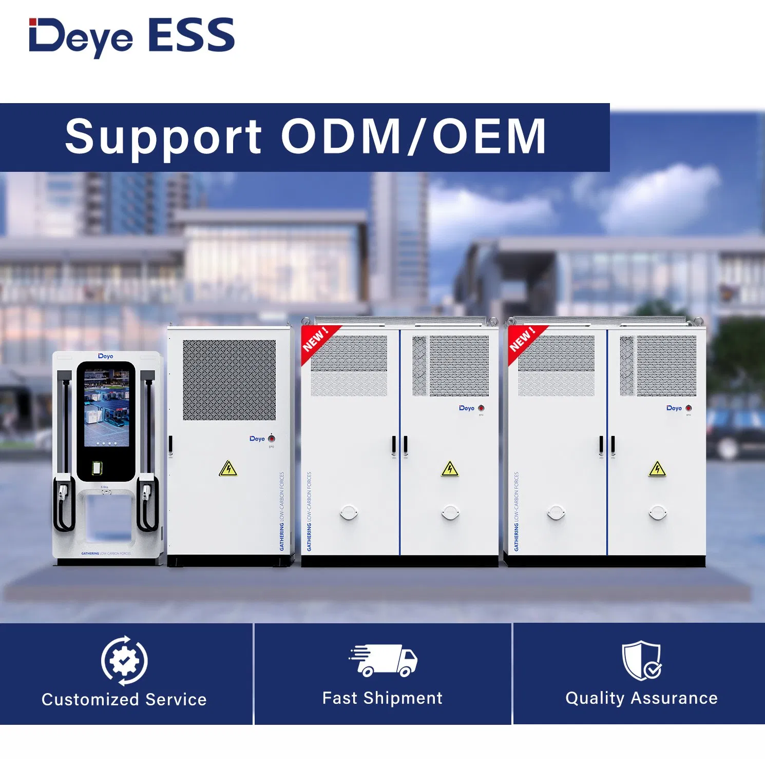 Deye Ess Ms-LC430-2h2 Manufacturer Commercial Solar Energy LiFePO4 Lithium Battery Storage Cabinet