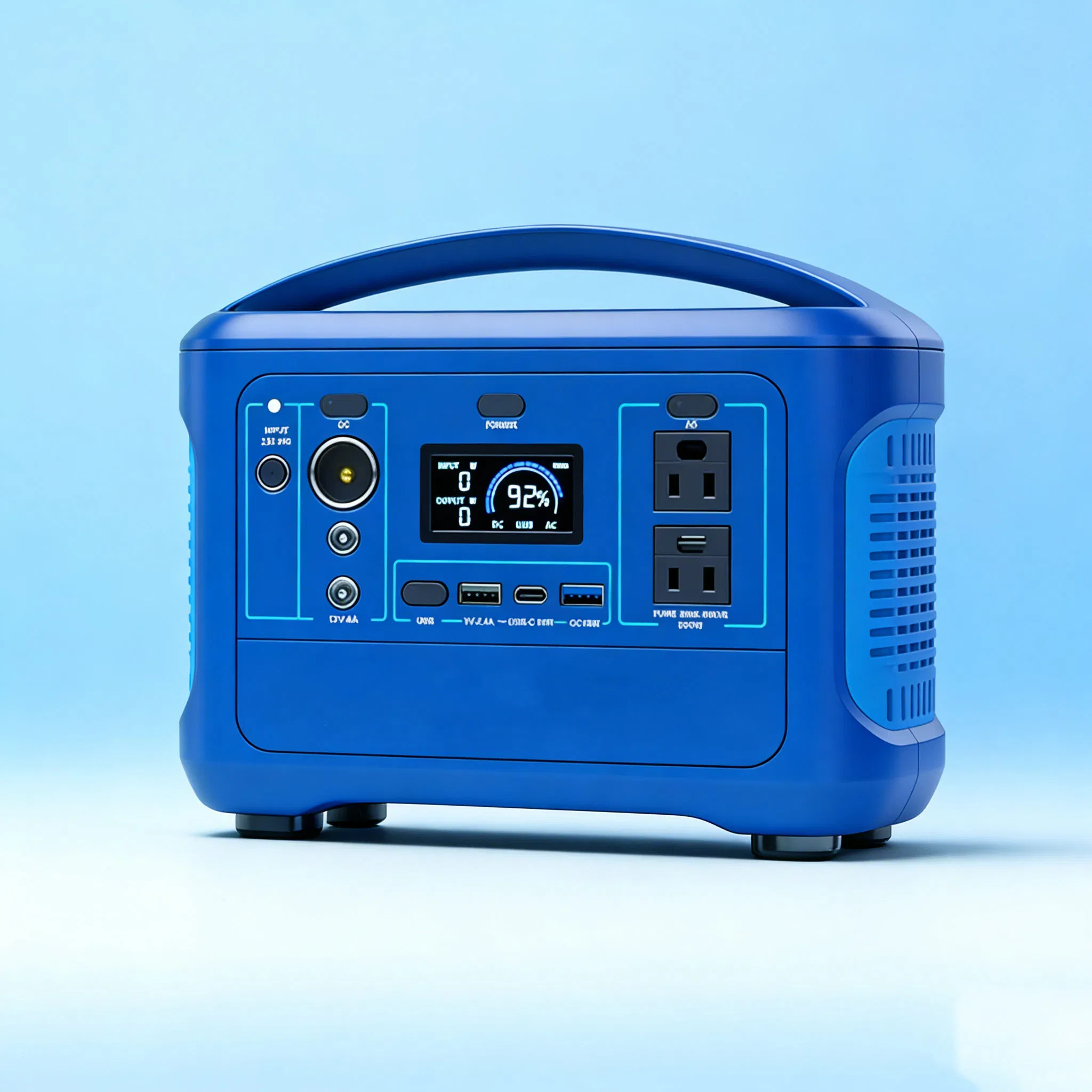 Customized 200W Pure Sine Wave MPPT LiFePO4 Small Silent Outdoor Portable Standby Solar Generator Jump Cigar Lighter Home Energy Storage Battery Solar Battery