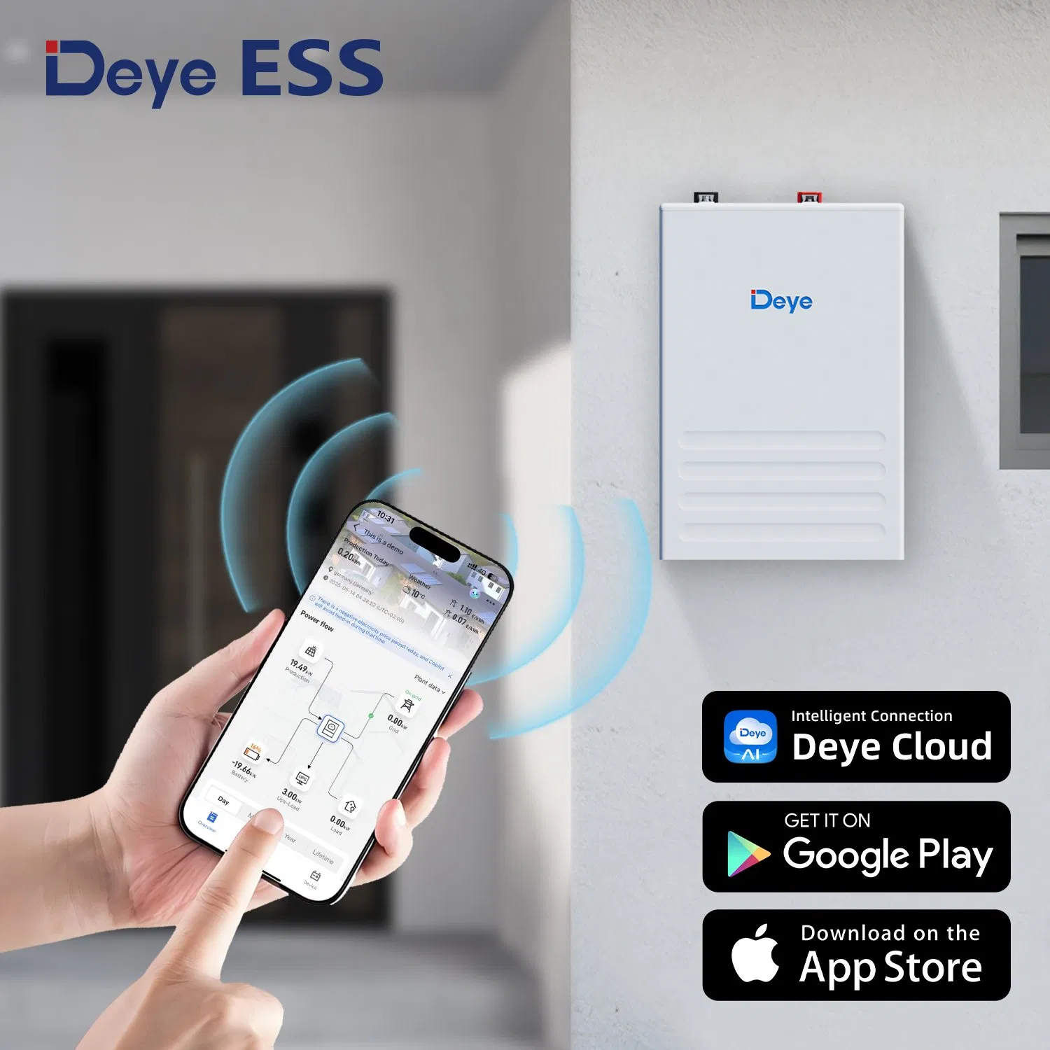 Deye Ess Se-F12 Customized Portable 11.8kwh 230ah Solar Panel Lithium Battery Storage for Home