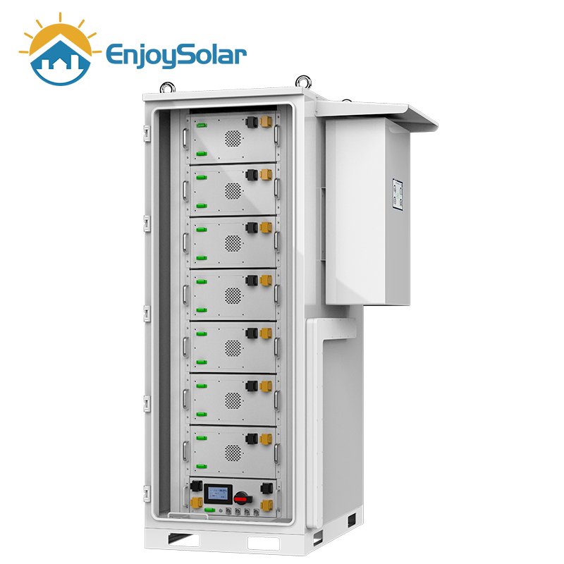 Enjoy Solar All in One 50kwh 100kwh 200kwh Lithium-Ion Battery Storage Packs with 50ke Solar Hybrid Inverter for Solar Energy System