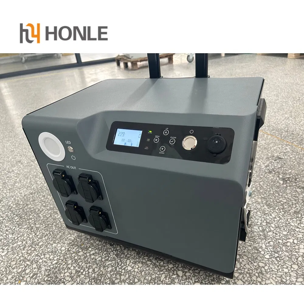 Honle Portable Solar Generator Power Station 3000W Solar Portable Generator for Home and Outdoor Use Solar Battery