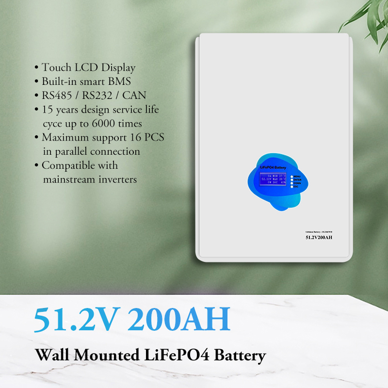 Household Wall Mounted Energy Storage System Lithium Battery 5120wh Cycle 6000 Times Use Lithium Battery Pack