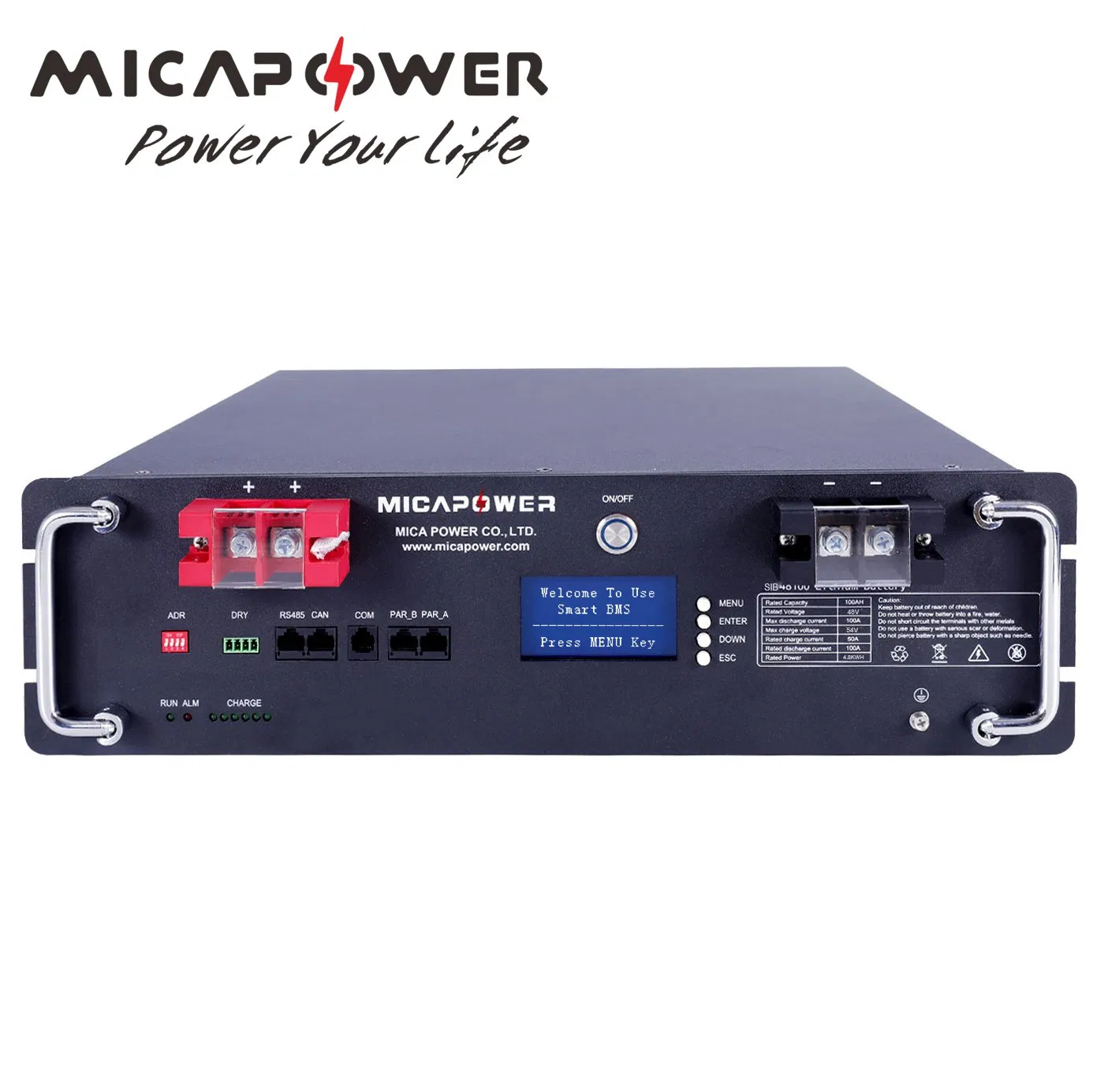 Mica 48V 50ah Sodium-Ion Battery Na Ion Battery Pack 100ah Rack Mounted Sodium Battery for Solar System/Golf Cart/PV System/Home Energy/Telecom/Backup