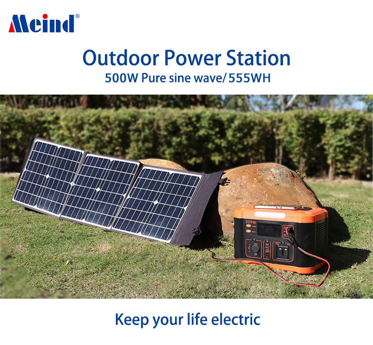 555wh Backup Lithium Battery Pack 500W Rechargeable Bank Supply for CPAP RV Home Emergency