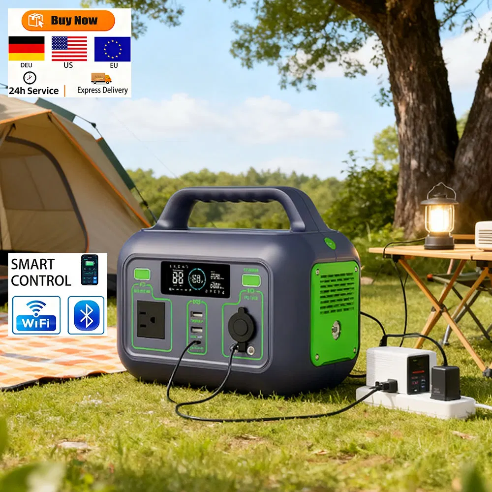 300W 220V Pure Sine Wave LiFePO4 Lithium, Outdoor Camping Car Home Backup Residential Use, UK Compatible Type-C AC/DC Energy Storage Battery