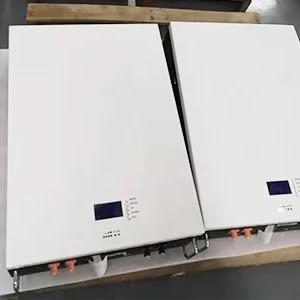 LiFePO4 Wall Mounted Power Wall Battery 48V 100ah 200ah 5kw 7kw 10kw 15kw Lithium Storage Battery Hybrid/off Grid Solar System