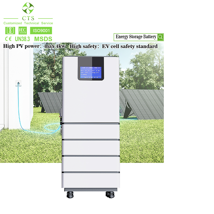 Cts High Voltage 15kwh 20kwh 25kwh 30kwh Solar Stacked Energy Storage Lithium Battery with Hybrid Inverter All in One Battery