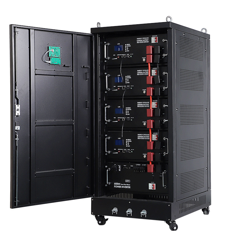 Rack Energy Storage Cabinet Backup LiFePO Lithium Battery for Home