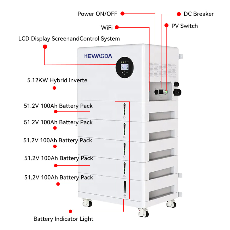 51.2V 600ah Stacked Lithium Battery 48V 800ah 5kw 30kw Solar Max Batteries LiFePO4 Smart String Energy Storage System Home AC