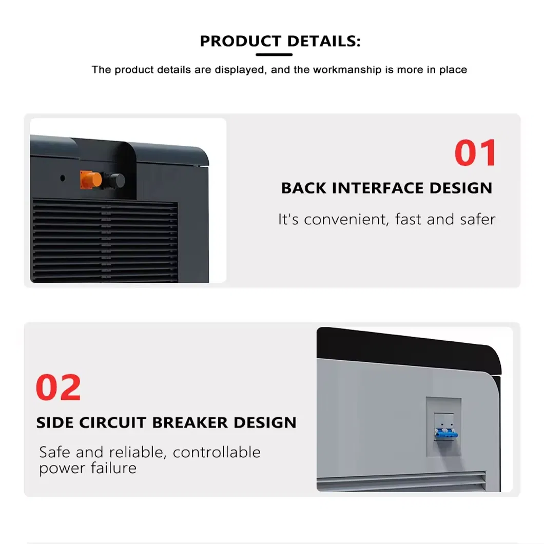 LiFePO4 Solar Energy Storage for Energy Storage Solutions Household Solar 51.2V 280ah 15kwh 45kwh Residential off-Grid Solar